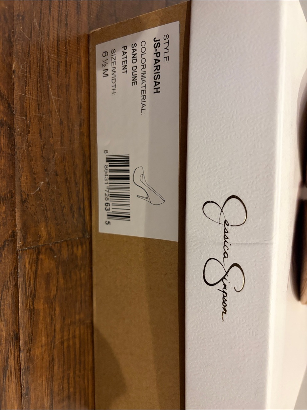 Jessica Simpson Nude Patent Platform Pumps- EUC - Picture 7 of 7
